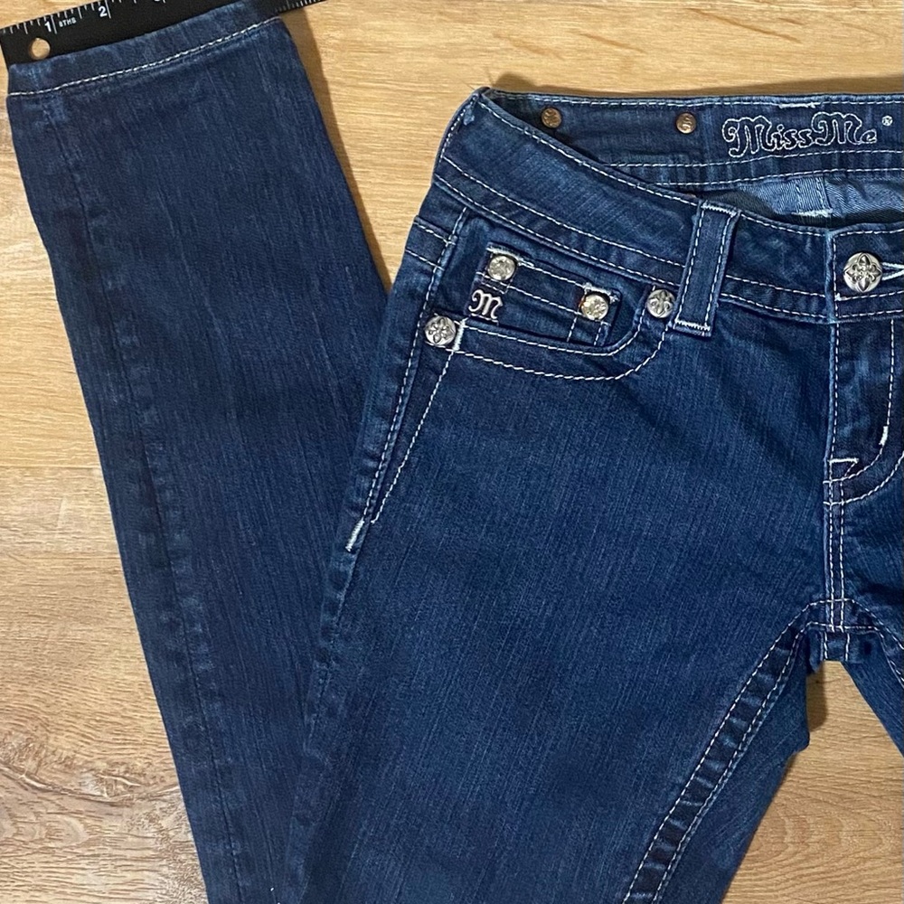 Miss Me Blue Skinny Jeans with Classic Fit
